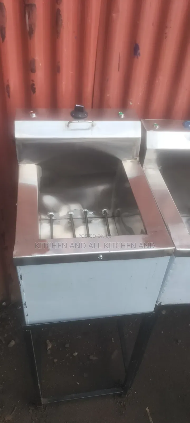 Double Element Single Stainless Steel Fryer
