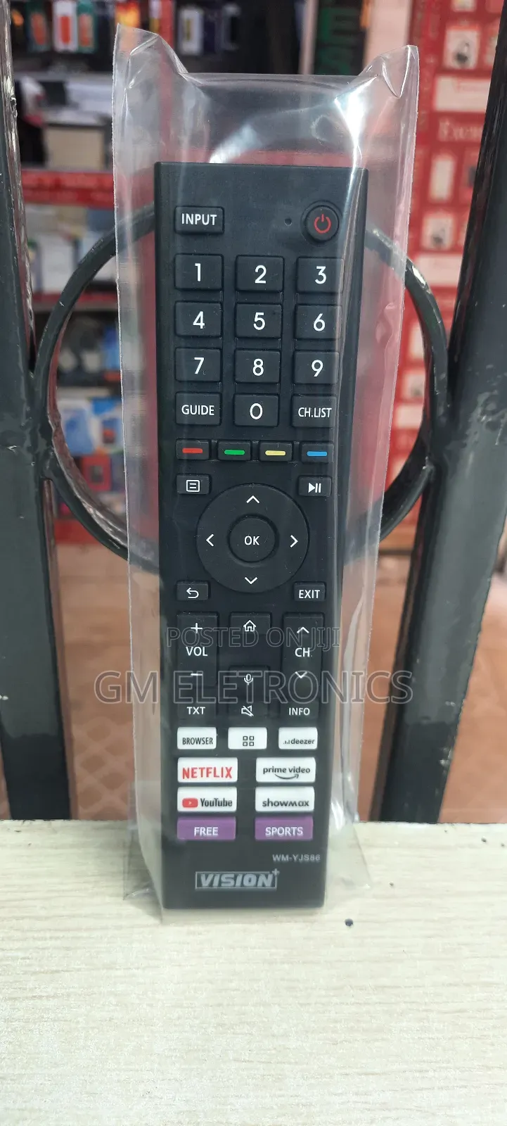 Vision+ Vp8875kv Smart Tv Replacement Remote Control.