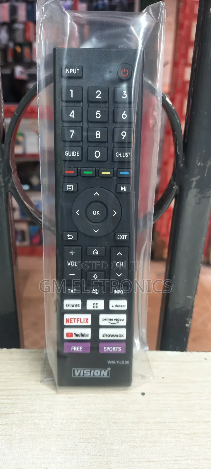 Vision+ Vp8875kv Smart Tv Replacement Remote Control.