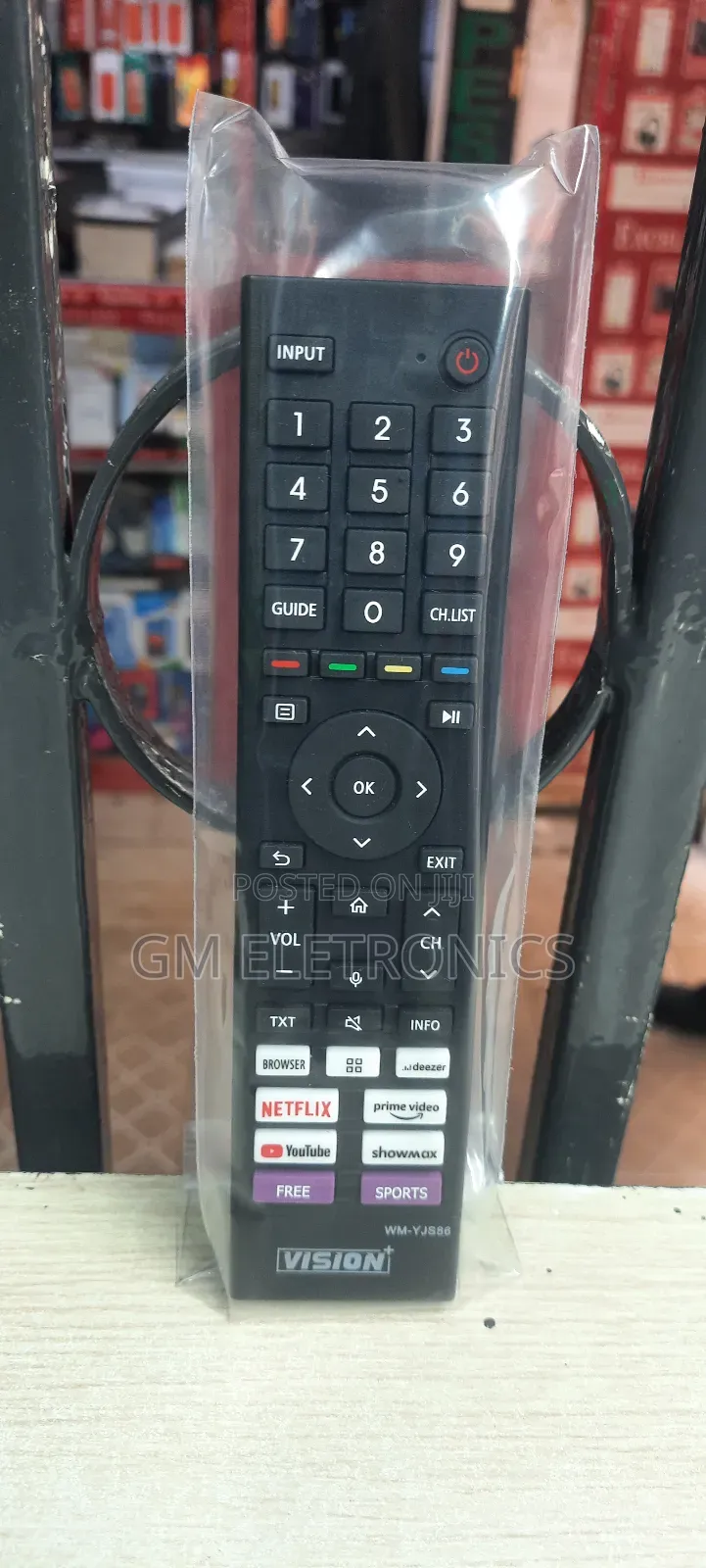 Vision+ 55",65" 75" Smart Vidaa Tv Replacement Remote.