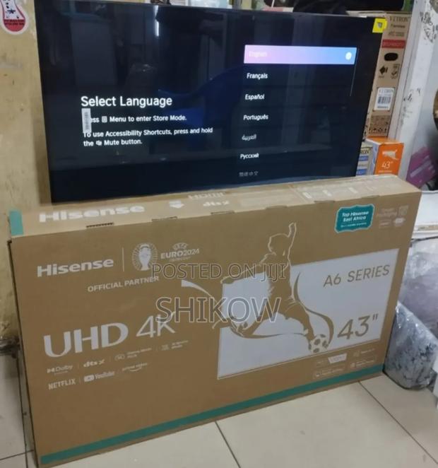 Hisense 43 Smart Uhd Frameless A6 43a6kken Tv - main view