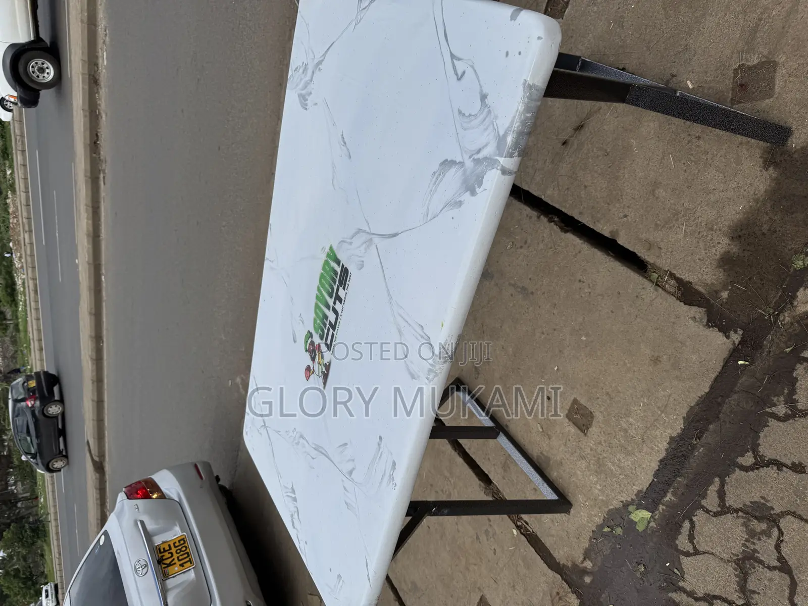 Restaurant And Bar Tables Are White