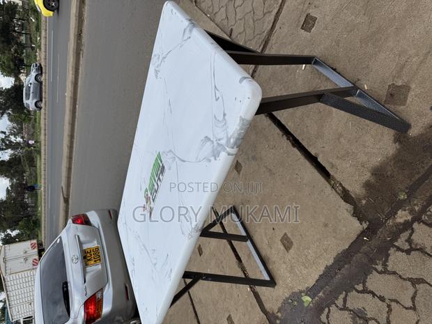 Restaurant And Bar Tables Are White