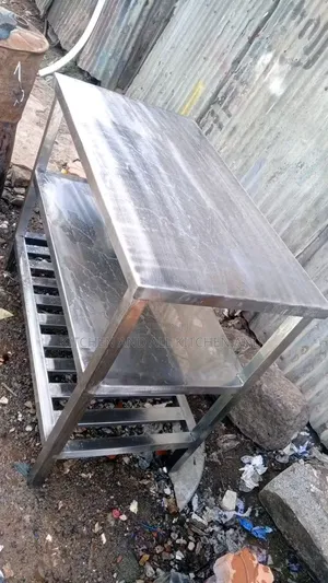Stainless Steel Kitchen Work Table With Undershelves
