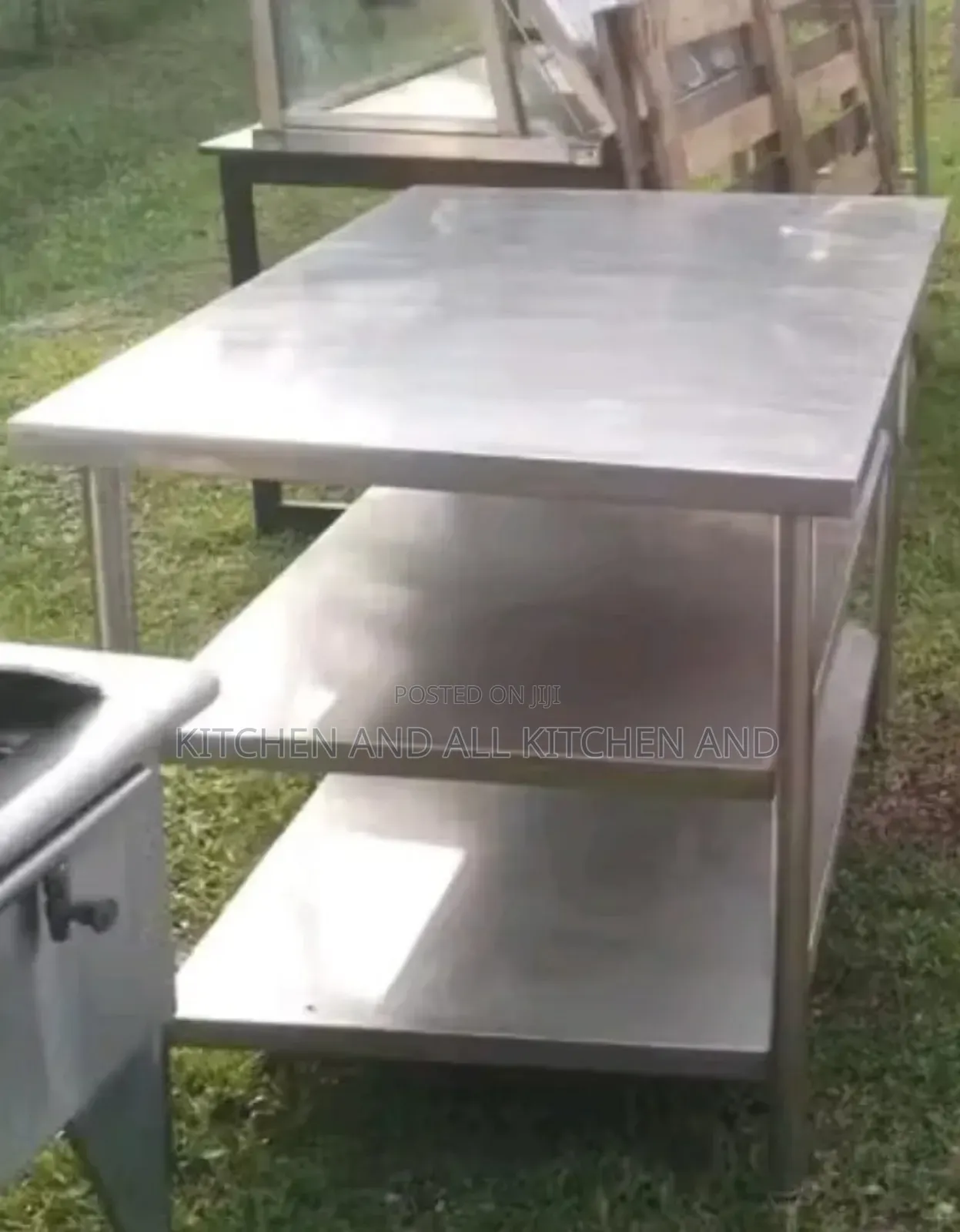 Cool Stainless Steel 3 Tier Table