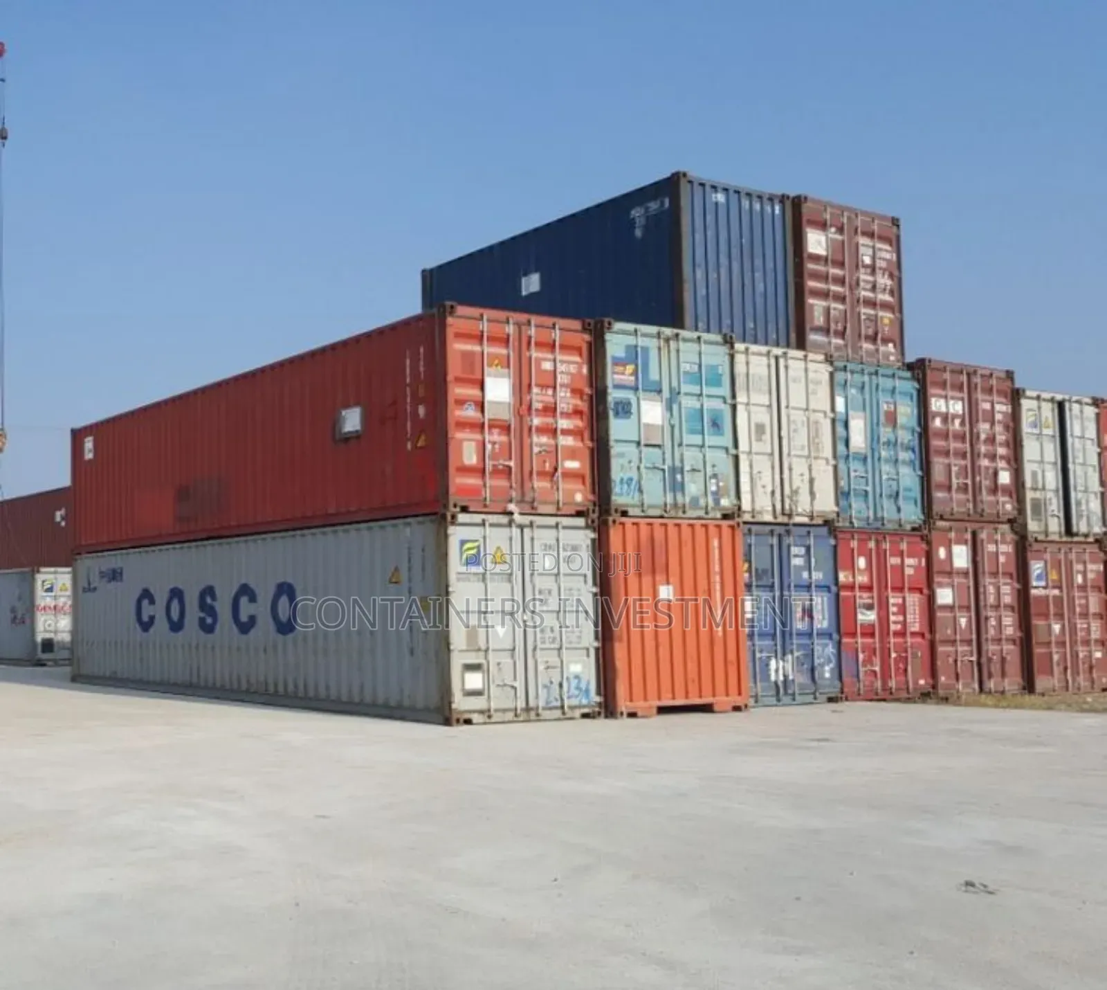 Shipping Containers Available- 40ft Containers Up for Grabs.