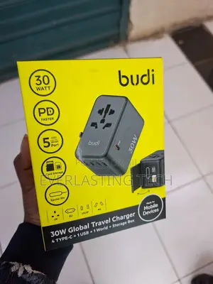 Budi 30w Global Travel Charger With 4 Type C Usb