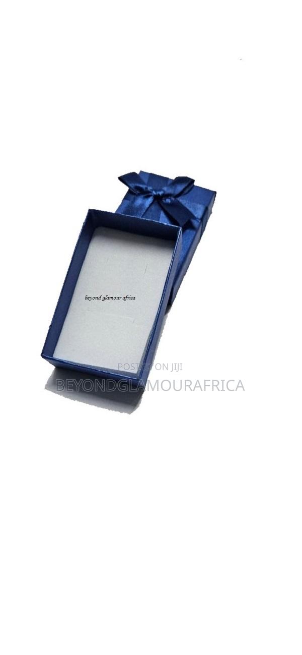 A Blue Cardboard Gifting Box Very Fashionable and Classic