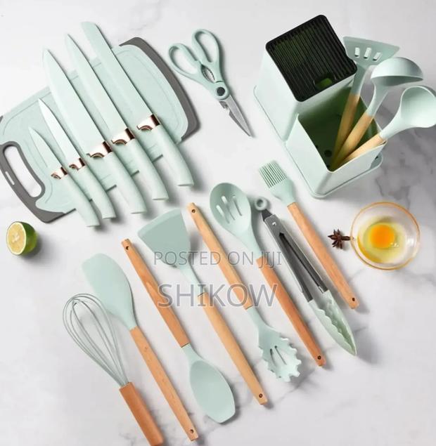 *19pc Executive Silicone Spoons*(Green)