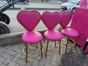Pink Leather Manicure Pedicure Chairs