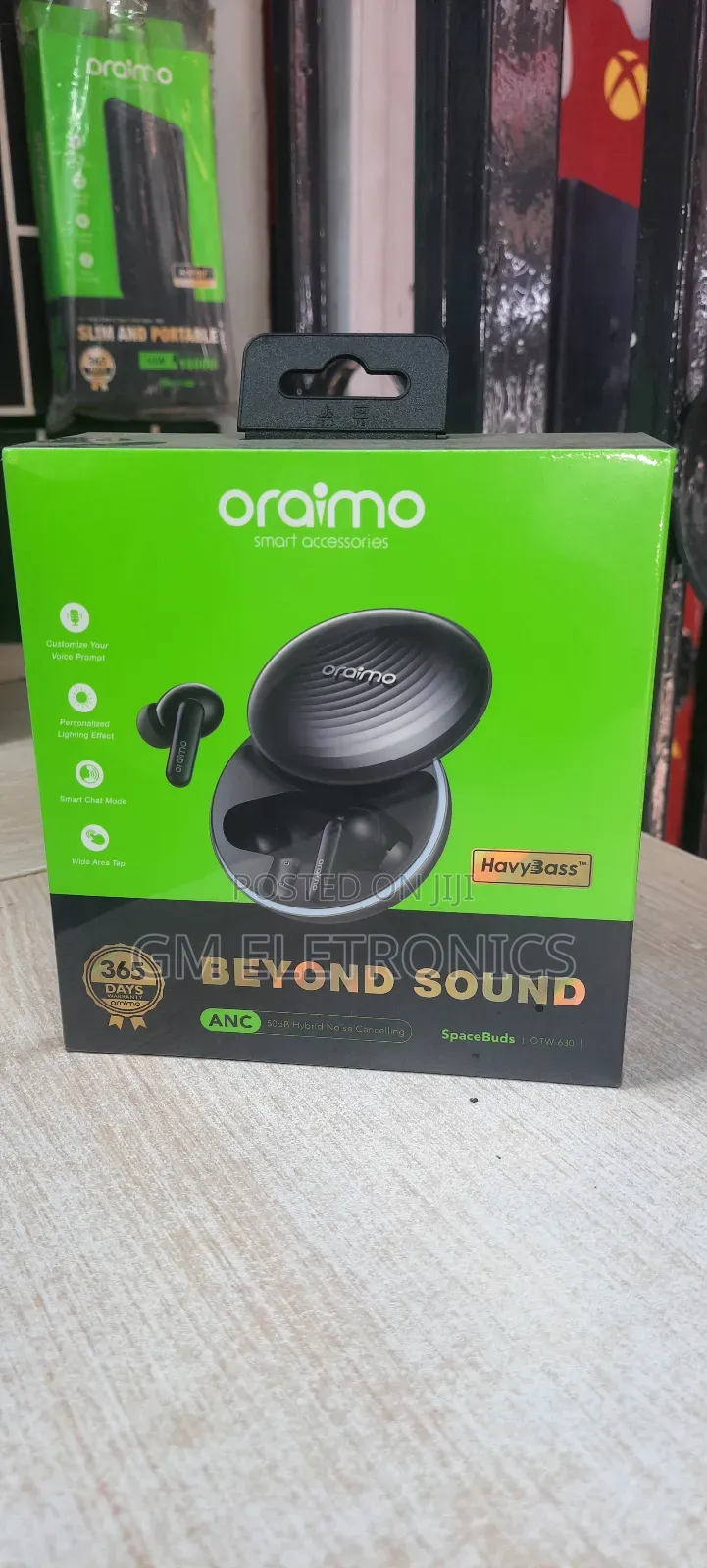 New Oraimo Spacebuds Heavybass-50db Hybrid Noise Cancelling