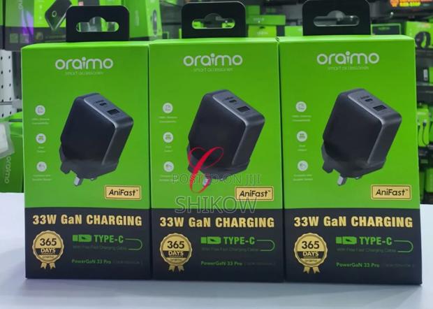 Oraimo Powergan 33 Pro Ocw-7331u+C54 *33w* Gan Charger
