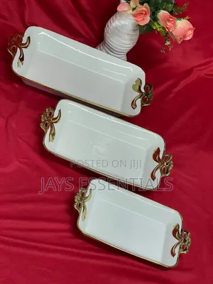 3pc Ceramic Serving Tray