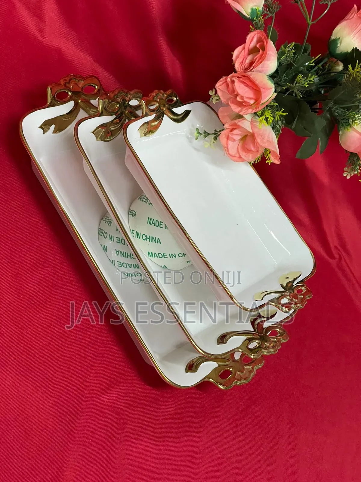 3pc Ceramic Serving Tray