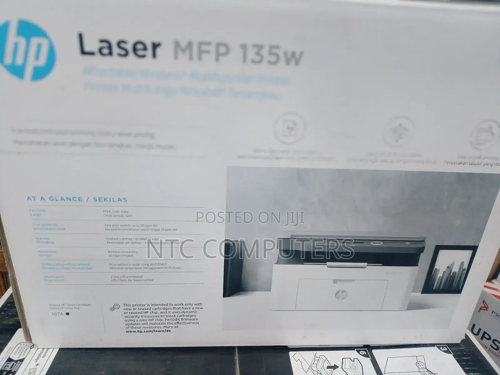Hp Laserjet Pro MFP M135w Printer Print, Copy,