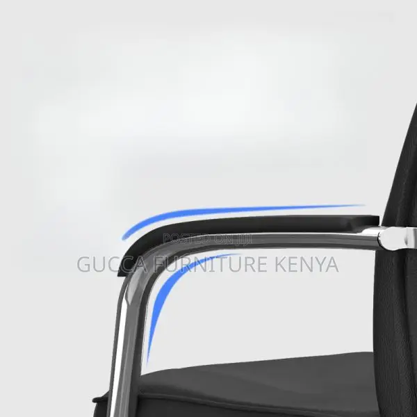 Office Chairs: Ergonomic Leather Boardroom Chair Fixed Arms
