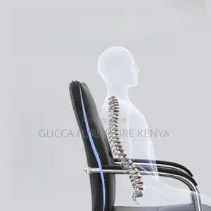 Office Chairs: Ergonomic Leather Boardroom Chair Fixed Arms