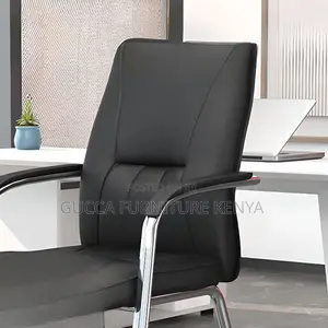 Office Chairs: Ergonomic Leather Boardroom Chair Fixed Arms