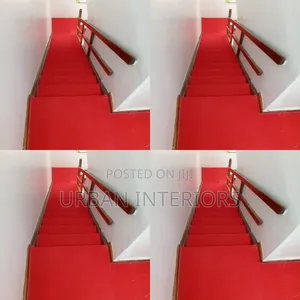 Light Red Stair Carpets. Wall to Wall Carpets
