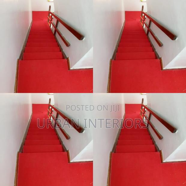 Light Red Stair Carpets. Wall to Wall Carpets