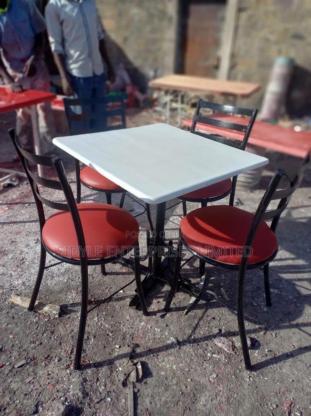 Hotel Set 4 Seats and Square Table
