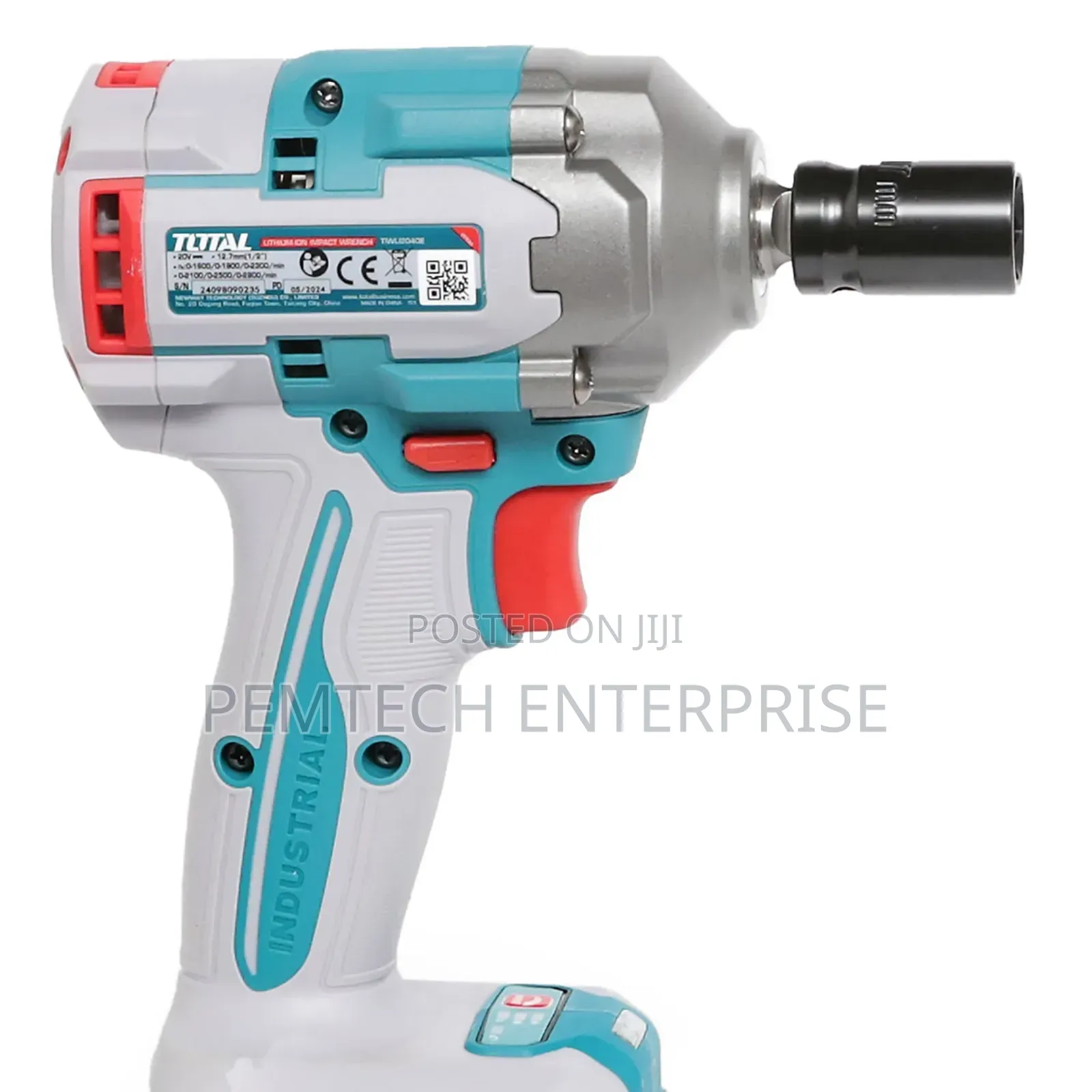 Total Li-Ion 20v Impact Wrench (With 2 X Batteries Charger