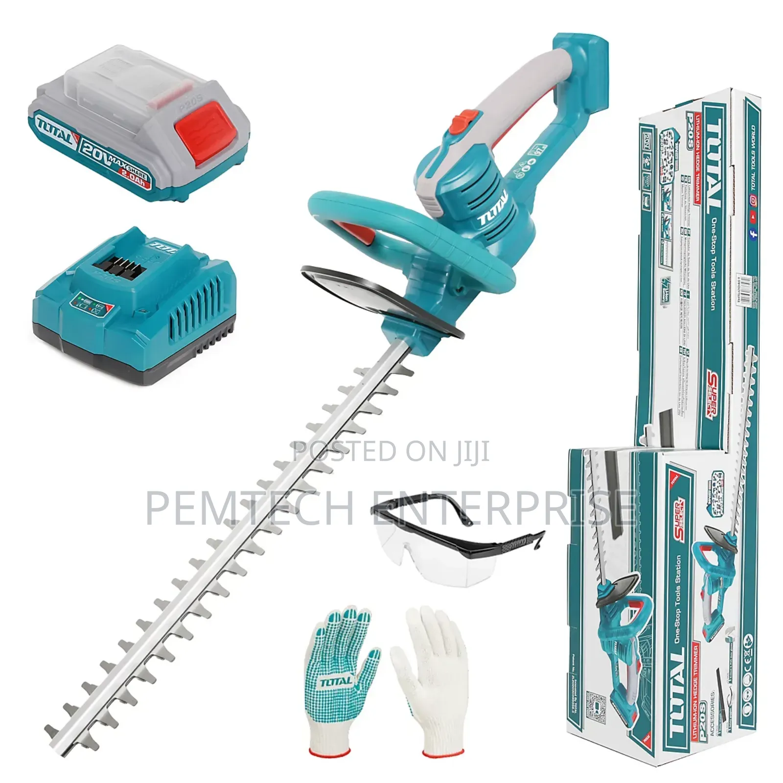 Total Li-Ion 20v Hedge Trimmer (With Battery Charger)
