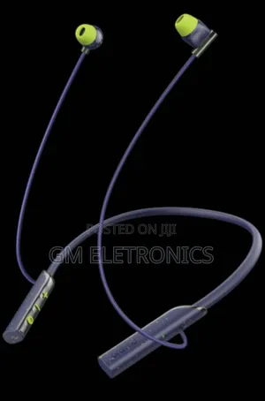 Necklace Lite Call Vibration Wireless Headphones- Blue