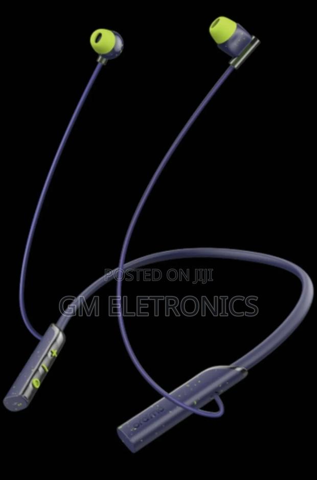 Necklace Lite Call Vibration Wireless Headphones- Blue - thumbnail 2