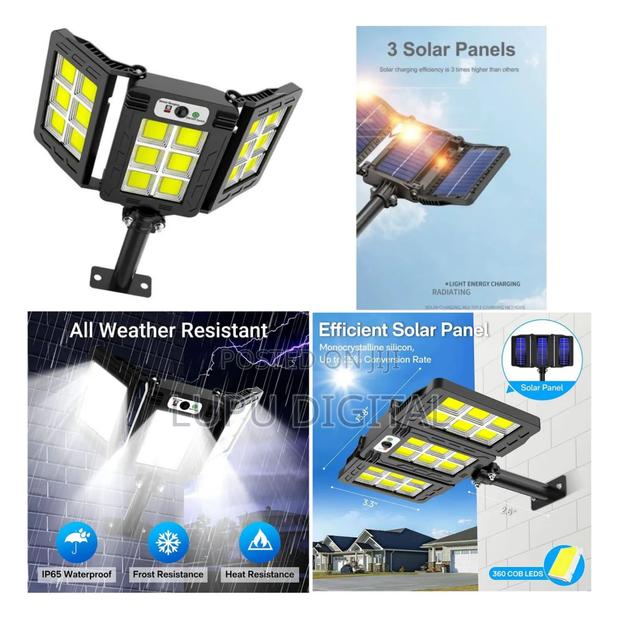 300watss Triple Sided Solar Light - main view