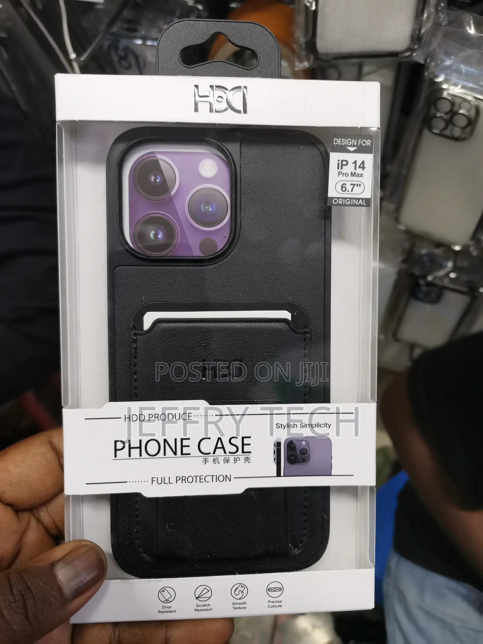 iPhone 14 Pro Max Leather Case With Wallet Card Holder