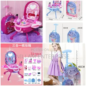 3 in 1 Children Makeup Suitcase Set Playset