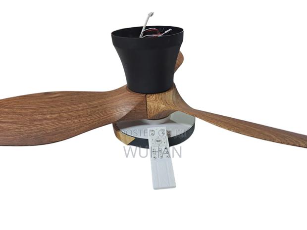 56" Wooden Ceiling Fan Light Bulb 6 Speed - thumbnail 2