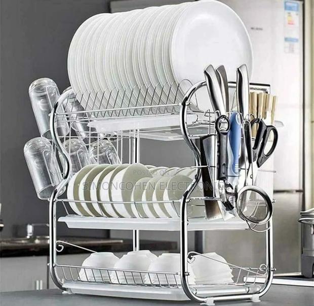 3 Layer Stainless Dish Drainer - main view