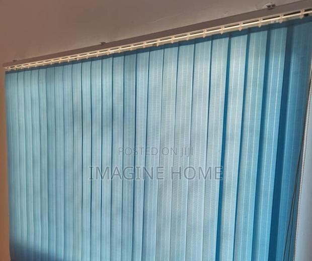 Blue Window Blinds Vertical Blinds