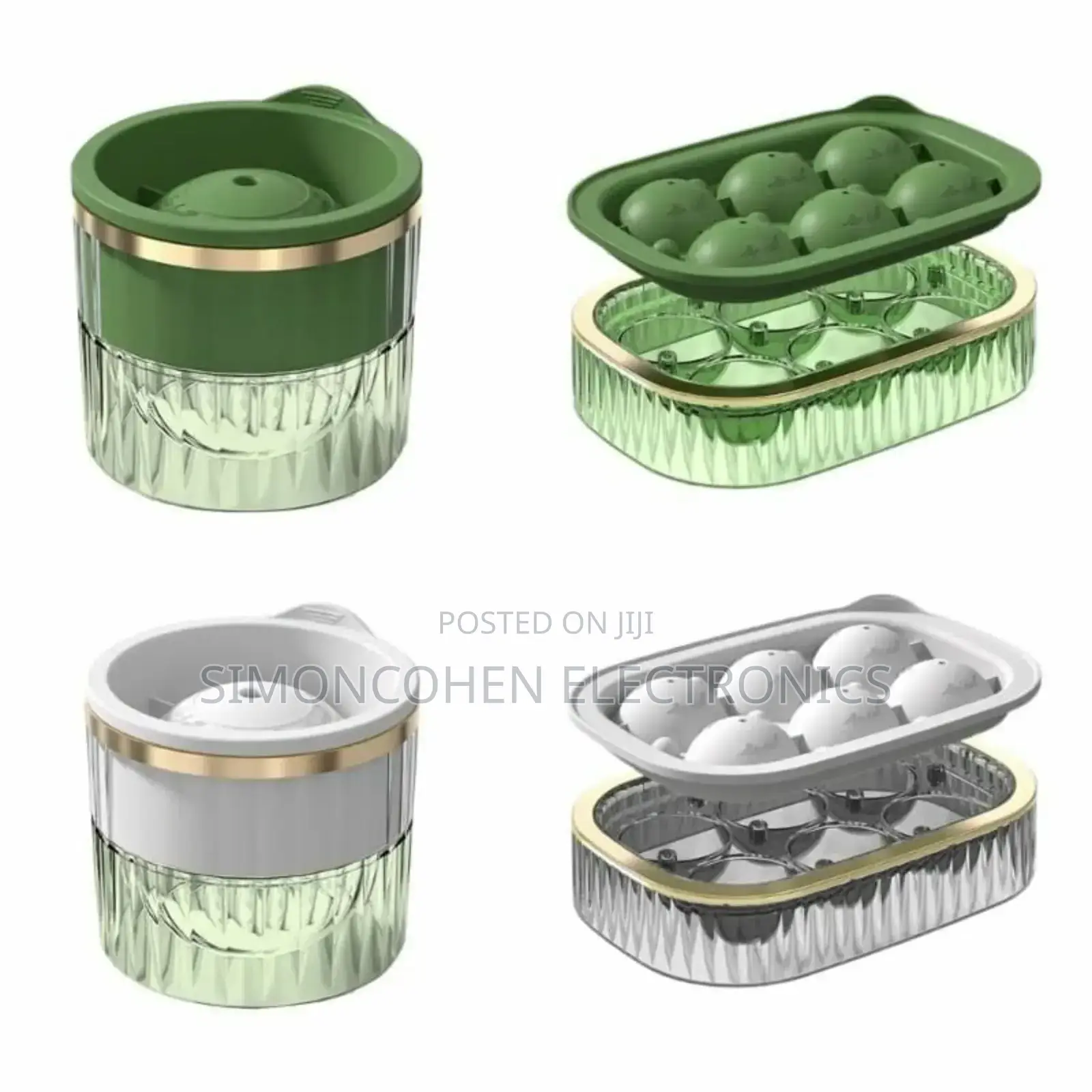 Ice Cube Maker With Tray and Ball Maker