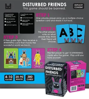 Disturbed Friend Card Game Games With Friends