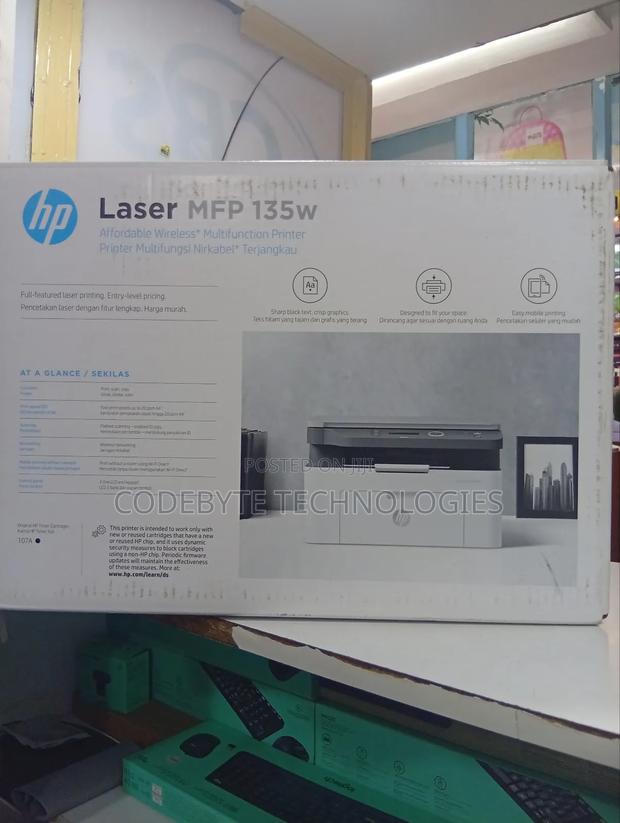 Hp Laser MFP 135w A4 Mono Multifunction Laser Printer - main view