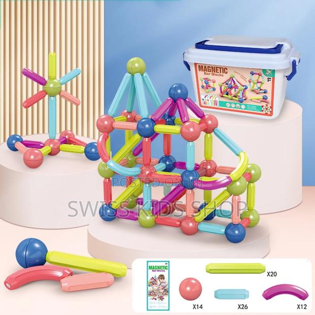 64 PCS Magnetic Building Blocks - thumbnail 3