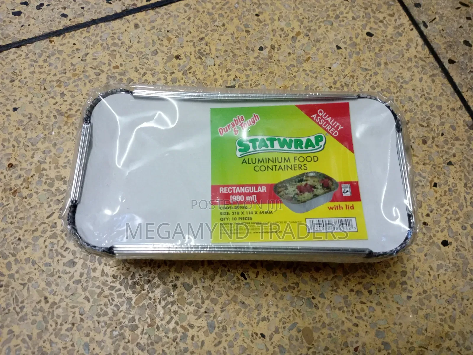 Aluminium Food Containers 10pc/Food Container 980ml