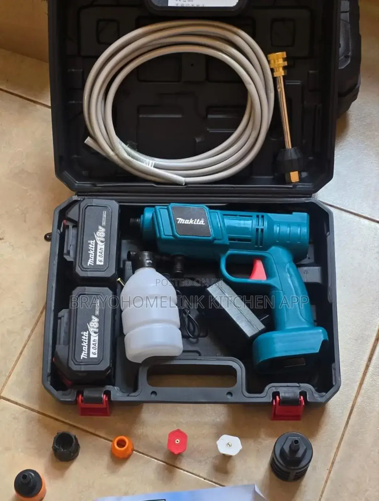 88v Makita Cordless Carwash 
2 Batteries 
2.0ah