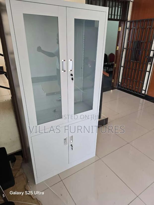 Executive 4 Door Half Glass Cabinet - main view