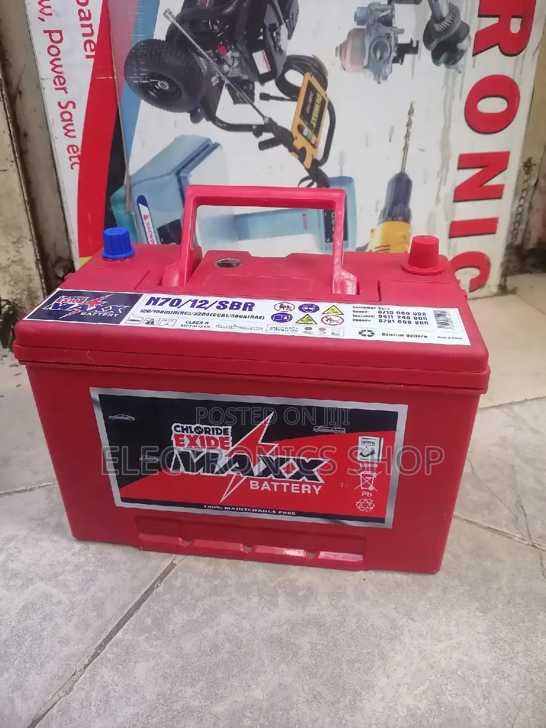 Maxx Chloride N70.12v/70 Ah Car Battery