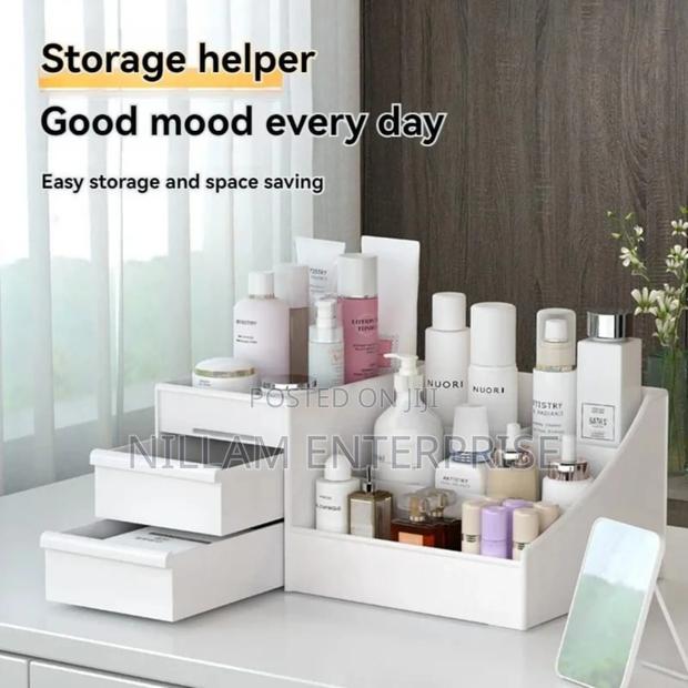 Cosmetic Storage Box With Drawers - thumbnail 2