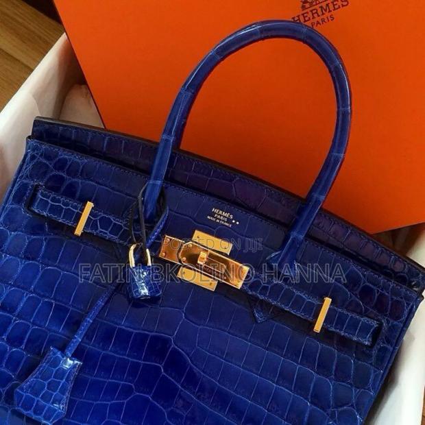 Luxury Hermes Handbag (Crocodile Print) - main view
