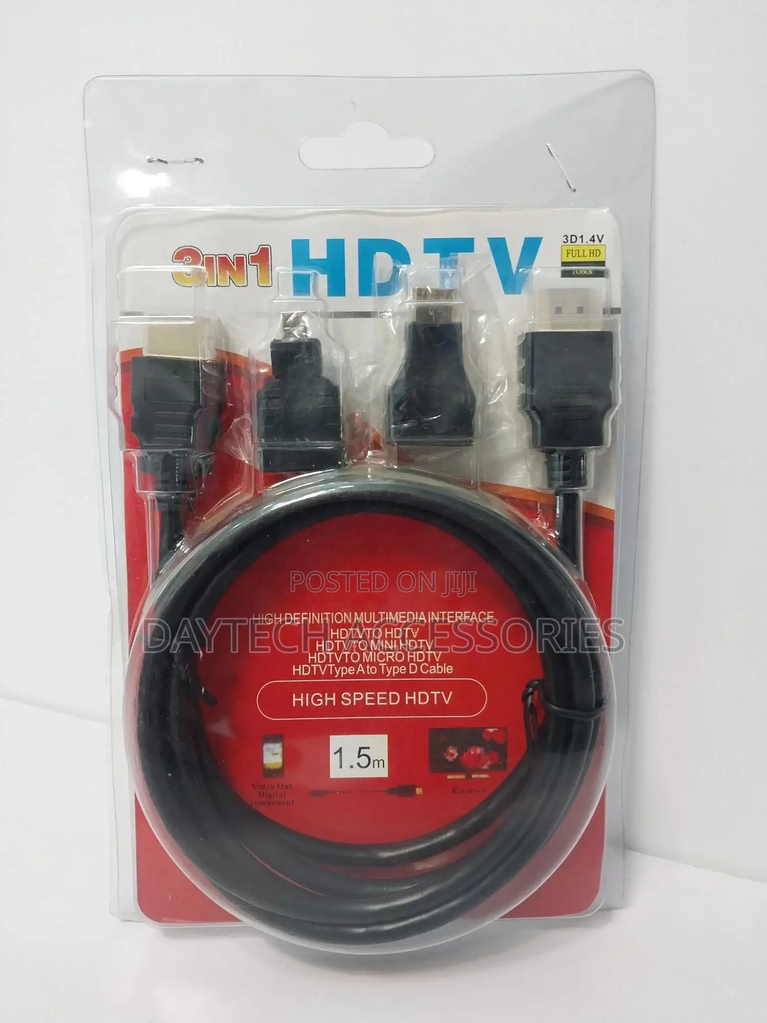 Multifunction Hdmi 3 in 1 Cable With Micro Andmini Connector