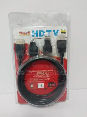 Multifunction Hdmi 3 in 1 Cable With Micro Andmini Connector
