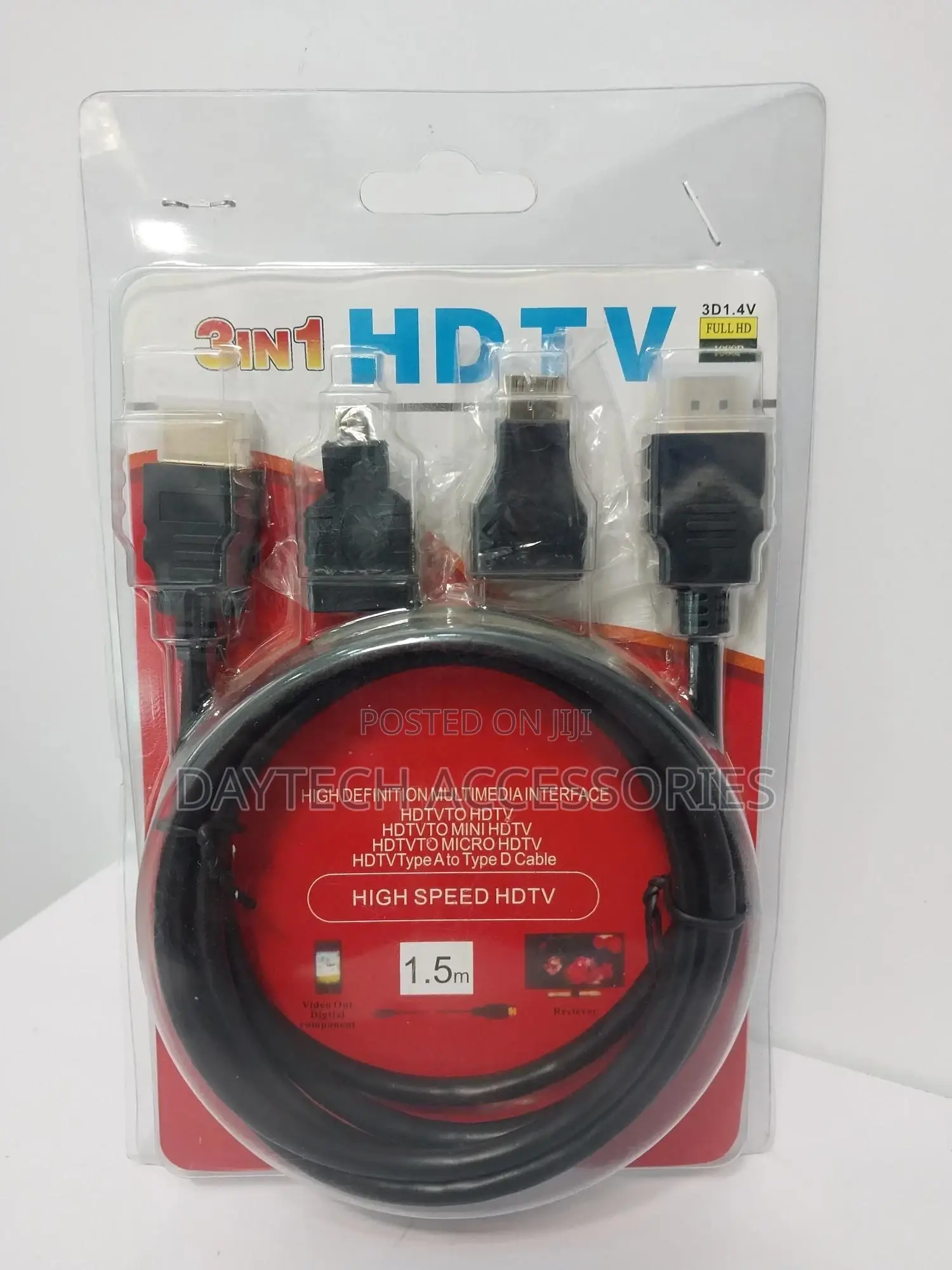 Hdmi Cable 3in11080p HDTV With Micro Mini Hdmi Connectors
