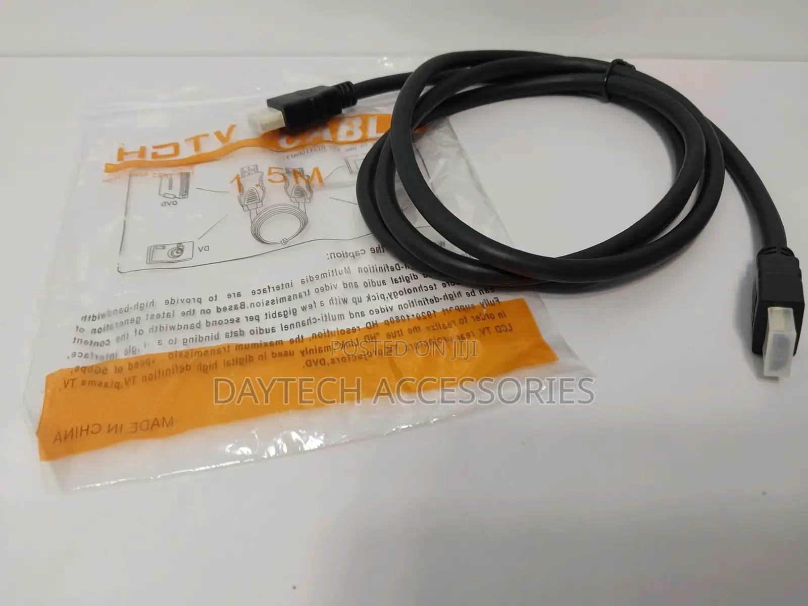 1.5m Metre Hdmi Cable High Speed 1080p Full Hd- Black