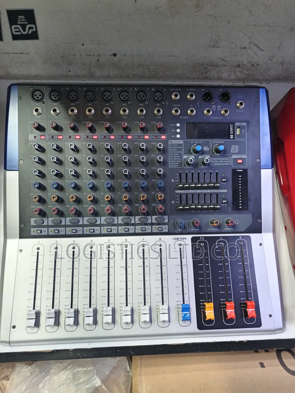 Omax Kv80 Pro Mixer 8channel Powered Mixer